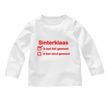 Strijkapplicatie Sinterklaas lief of stout geweest